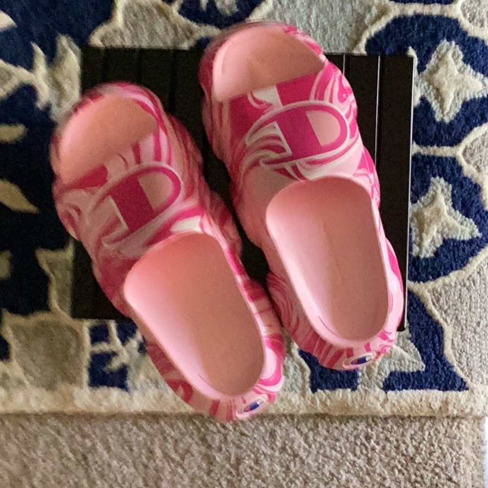 Kids Pink Patterned Shoes